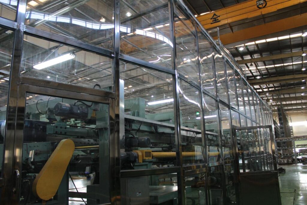 Industrial PC safety shield with fire retardant rating