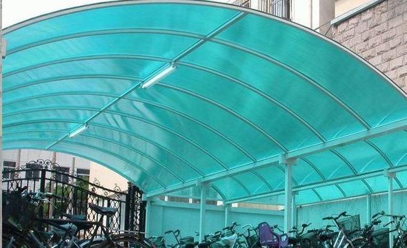 PC Sheet Bicycle Shelter Roofing